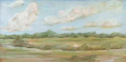 "Pink Landskcape" Painting