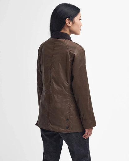 Barbour Women's Beadnell Wax Jacket in Bark
