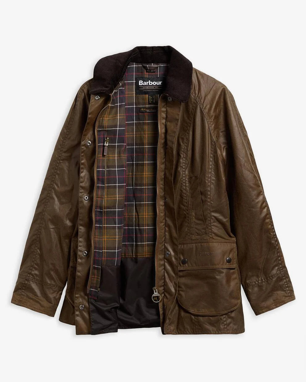 Barbour Women's Beadnell Wax Jacket in Bark