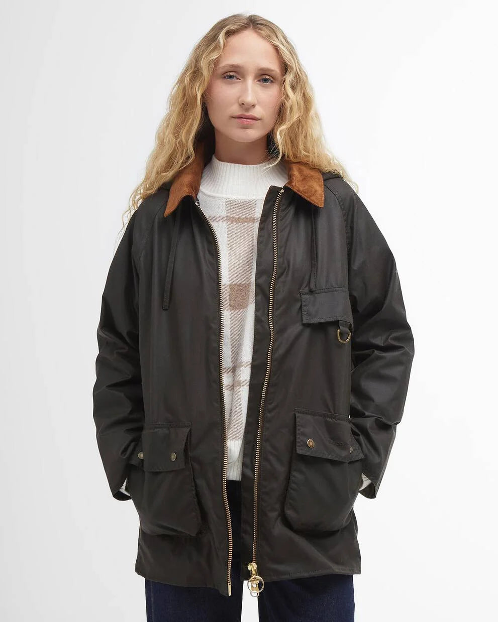 Barbour Women's Barbour Highclere Wax Jacket in Olive