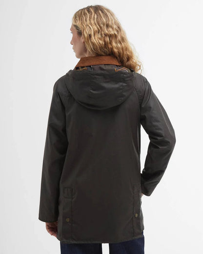 Barbour Women's Barbour Highclere Wax Jacket in Olive