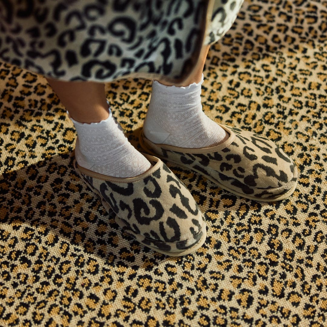 Leopard Terry Slippers