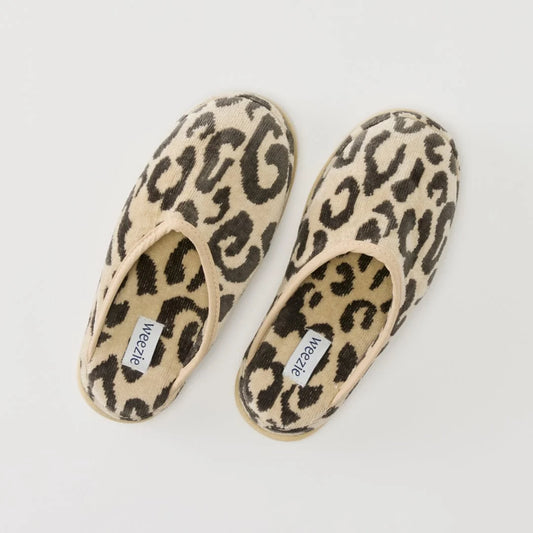Leopard Terry Slippers