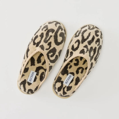 Leopard Terry Slippers