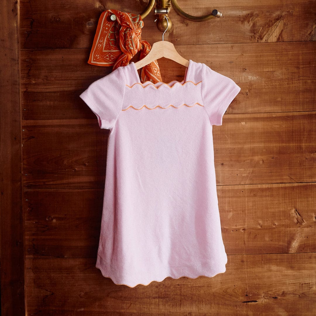 Girl's Cover-Up Dress in Lilac & Orange