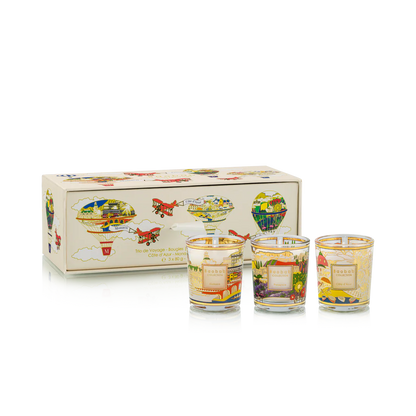 Trio Travel Candles Provence-Monaco-Cote D'azur | Baobab Collection