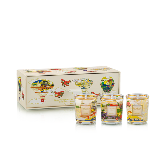 Trio Travel Candles Provence-Monaco-Cote D'azur | Baobab Collection