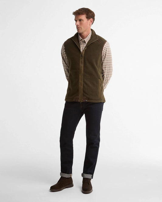 Barbour Men's Langdale Fleece Gilet in Olive