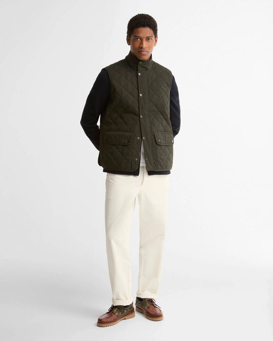 Barbour Men's Lux Lowerdale Gilet in Dark Sage