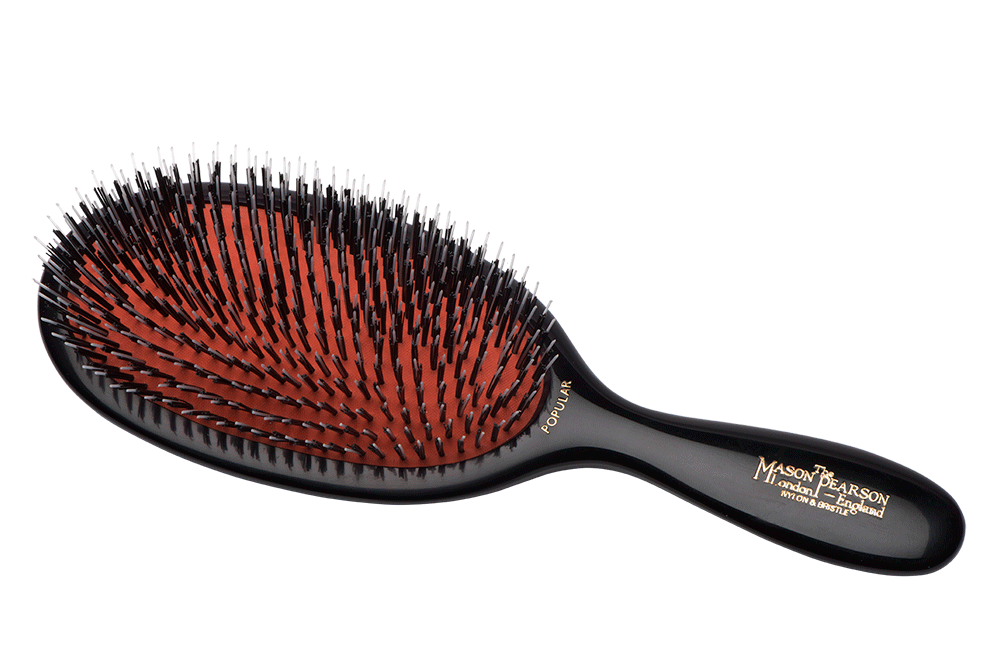 Mason Pearson Large Dark Ruby Bristle and Nylon Hair Brush