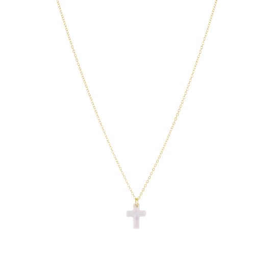 enewton 16" Necklace Gold Blessed Crystal Charm