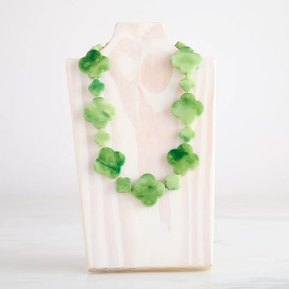Bright Green Clover Cooling Necklace