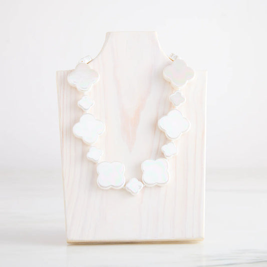 Mother of Pearl Clover Cooling Necklace
