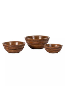 Bilbao Wood Nesting Bowls