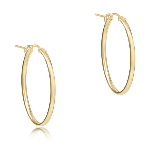 enewton Oval Gold 1" Hoop Smooth