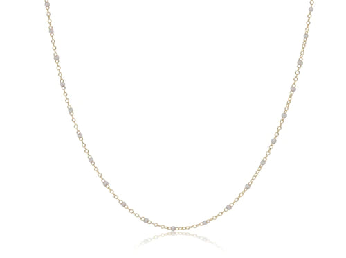 enewton 17" Choker Simplicity Chain Gold - 2mm Pearl - Enewton