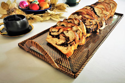 Rectangular Glass Cocktail Serving Tray