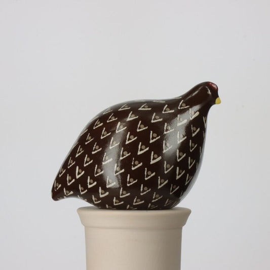 Quail Black Spotted White