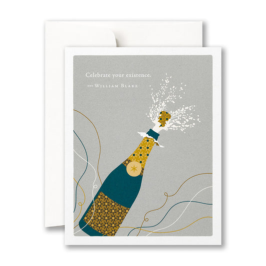 "Celebrate Your Existence ..." - Positively Green Birthday Card