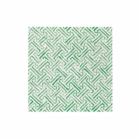 Vietri Papersoft Greek Key Green Dinner Napkins (Pack of 20)