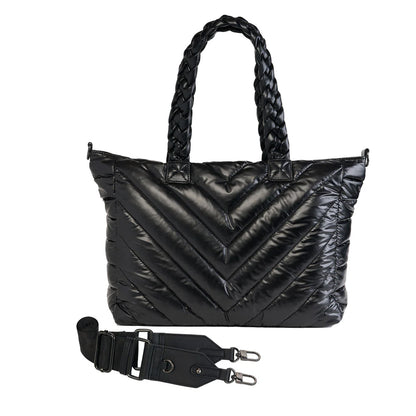 Black Quilted HydroTote | WanderFull