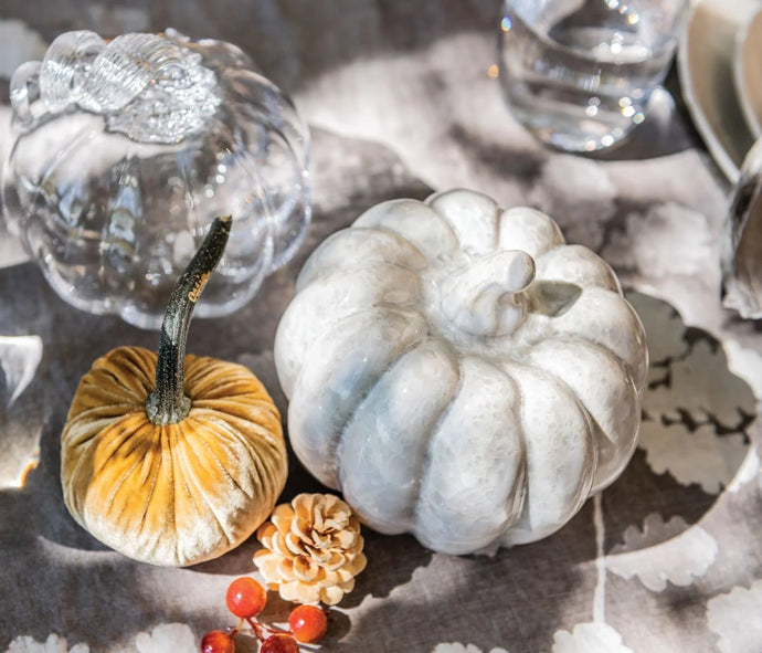 Simon Pearce Crystalline Pumpkin Large Candent