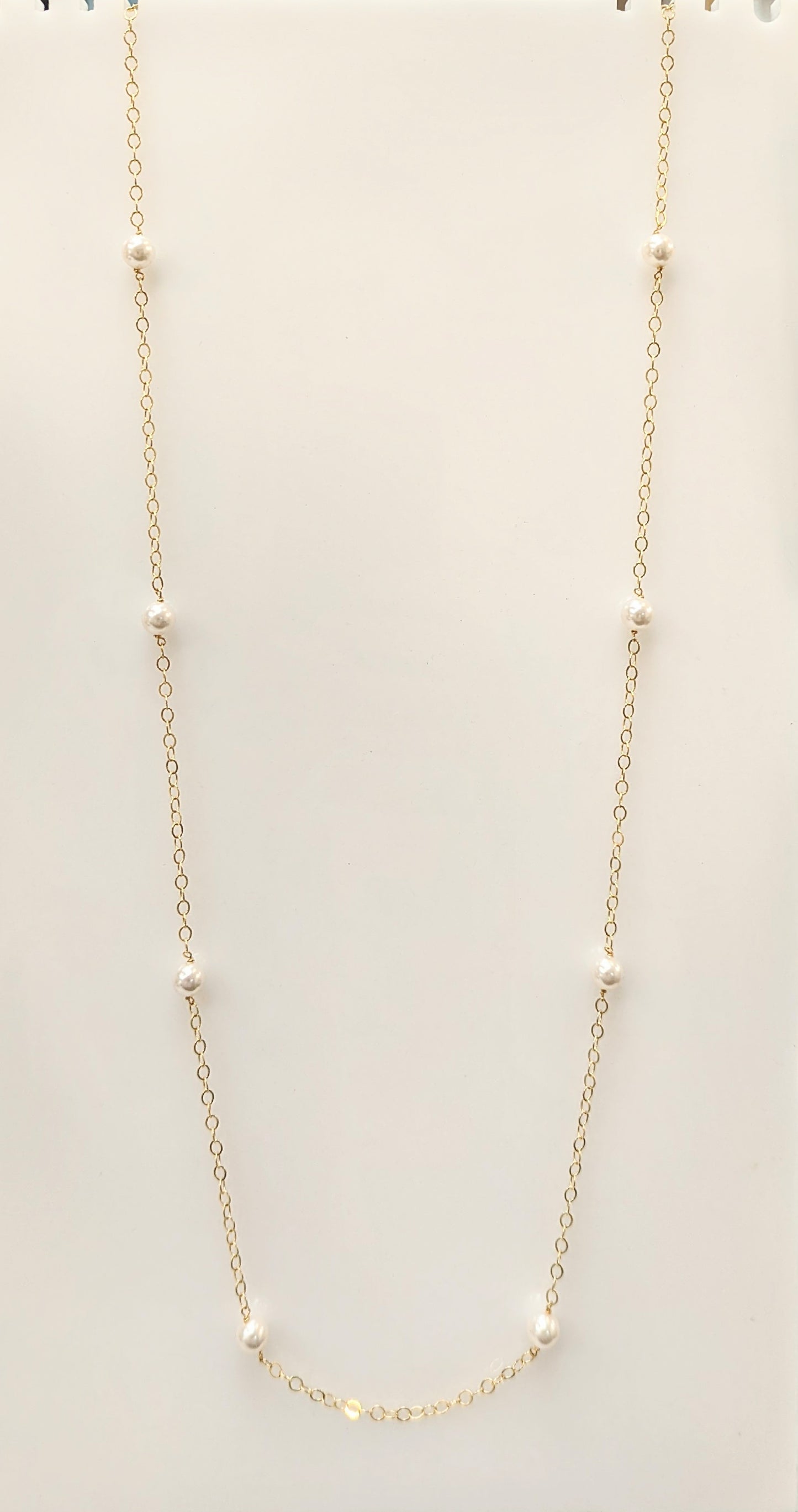 enewton 41" Necklace Simplicity. Chain Gold 8mm Pearl