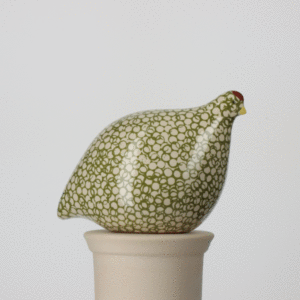 Small Quail White Spotted Green Frog