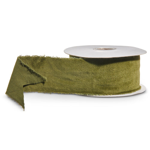 2.5" Green Velvet Ribbon