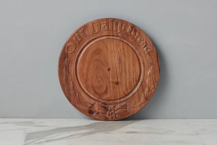 "Our Daily Bread" Vintage English Bread Board, Medium