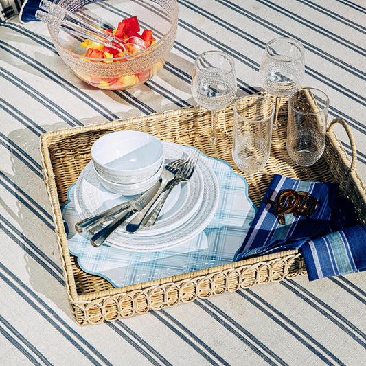 Juliska Provence Rattan Rectangle Tray