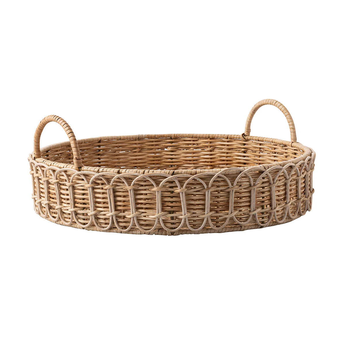 Juliska Provence Rattan Circle Tray