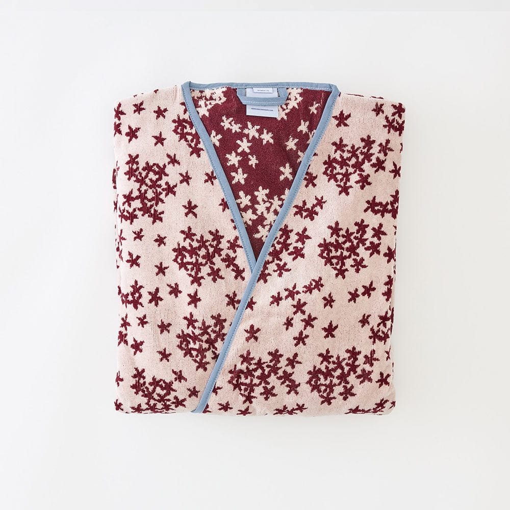 Raspberry Petal Women's Long Bell Sleeve Plush Robe