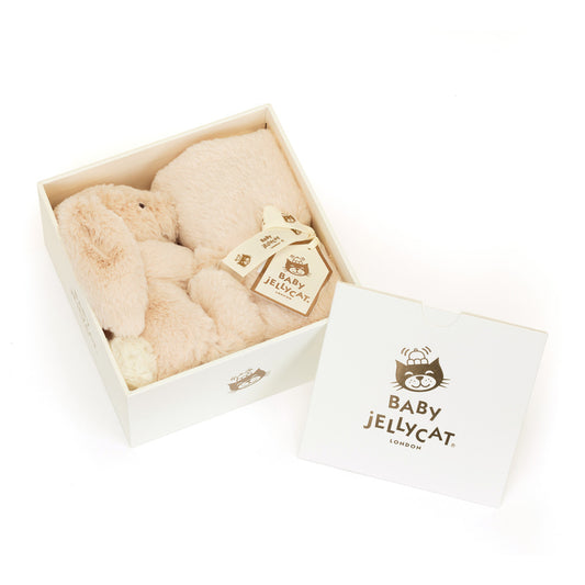 Bashful Luxe Bunny Willow Soother in Gift Box, Jellycat