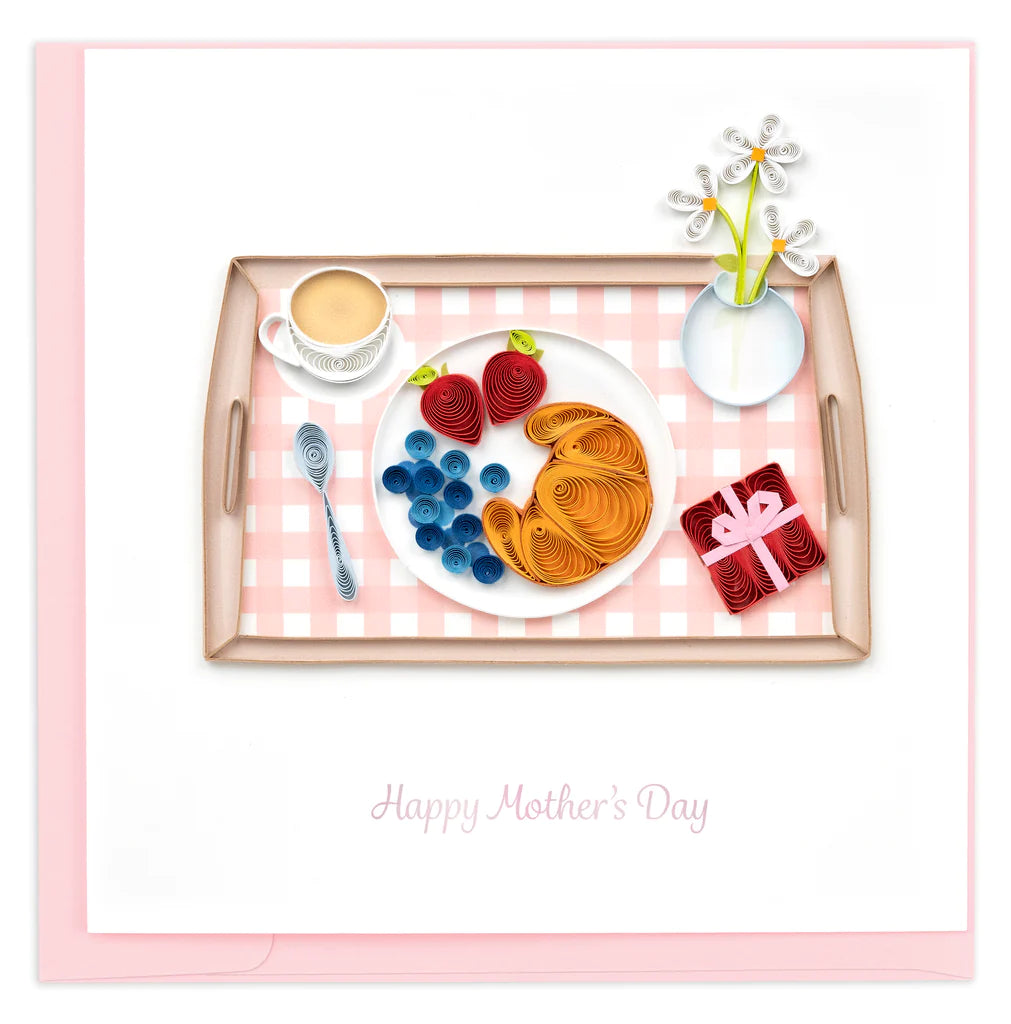 Quilling Card - Mother's Day Breakfast In Bed