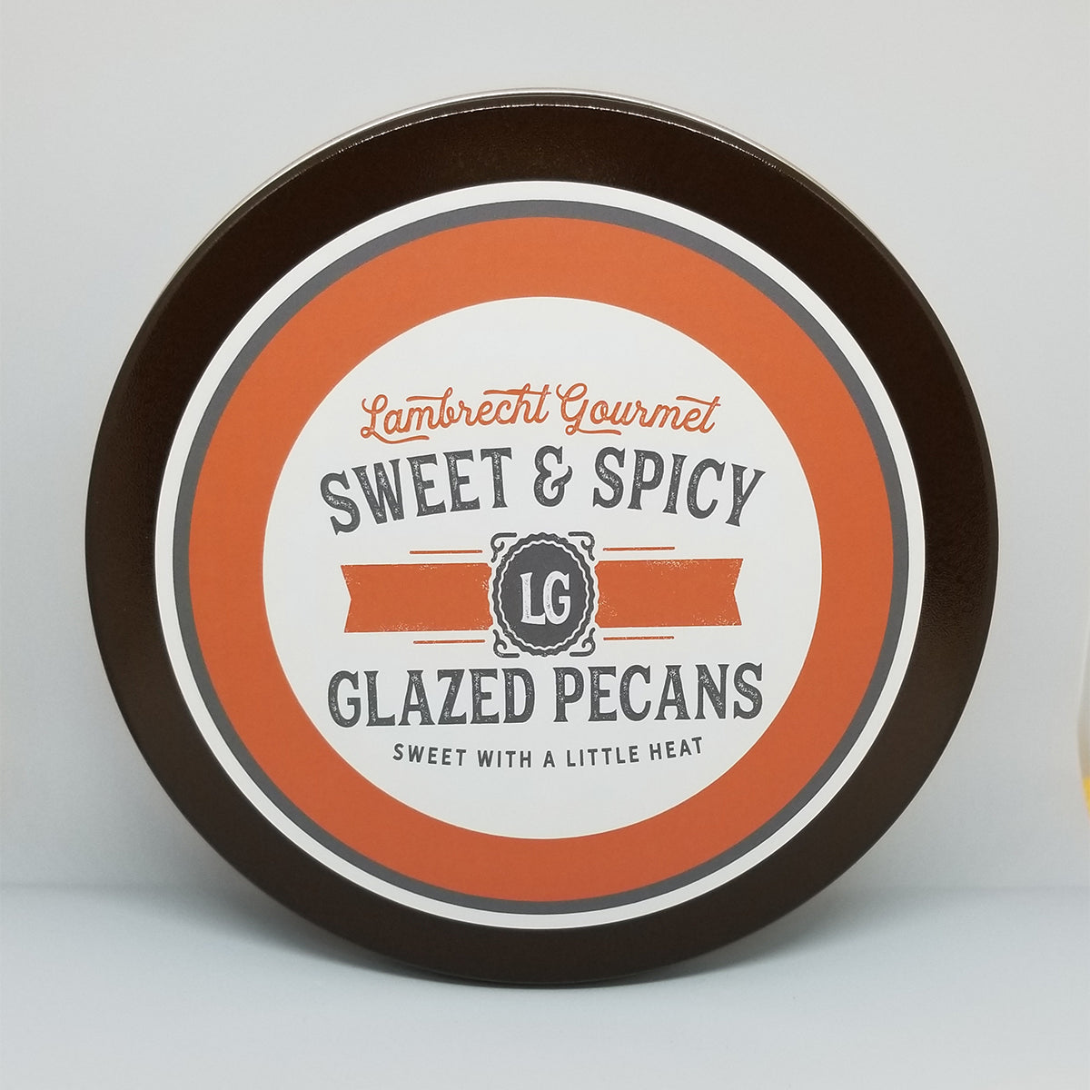 Lambrecht Gourmet Sweet & Spicy Glazed Pecans 8 oz. Gift Tin