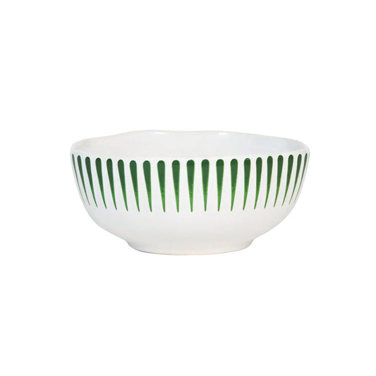 Juliska Sitio Stripe Basil Cereal/Ice Cream Bowl