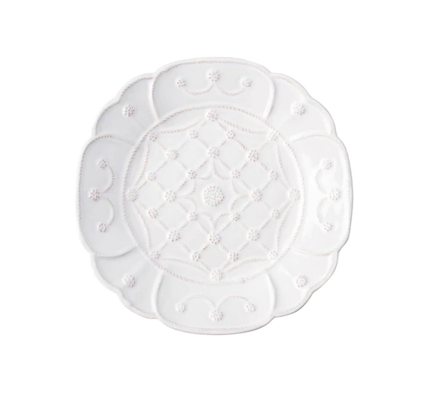 Juliska Jardins du Monde Villandry Whitewash Dessert/Salad Plate