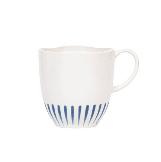 Juliska Sitio Stripe Delft Blue Mug