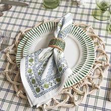 Load image into Gallery viewer, Sitio Stripe Salad/Dessert Plate in Basil - Juliska