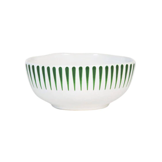 Juliska Sitio Stripe Basil Cereal/Ice Cream Bowl