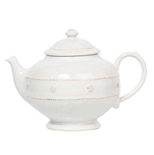 Berry & Thread Whitewash Tea Pot - Juliska