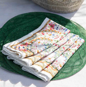 Tuileries Garden Placemat in Basil - Juliska