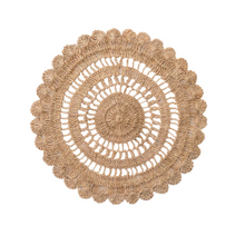 Load image into Gallery viewer, Macrame Placemat in Natural, Set of 4 - Juliska