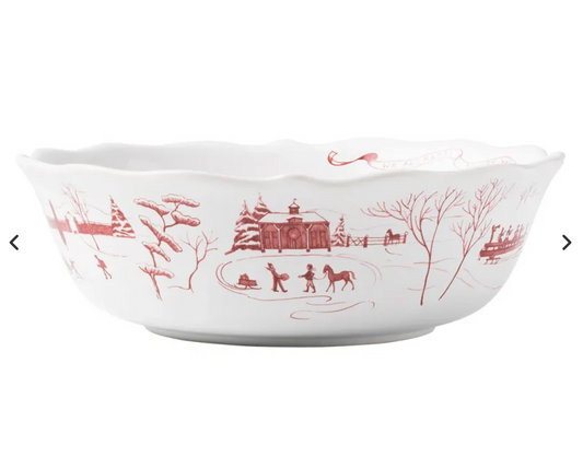 Juliska Country Estate Winter Frolic Ruby 10" Serving Bowl