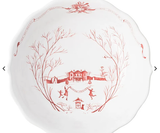 Juliska Country Estate Winter Frolic Ruby 10" Serving Bowl