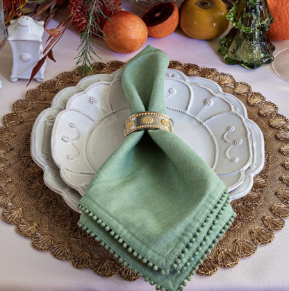 Juliska Berry Trim Watercress Napkins (Set of 4)