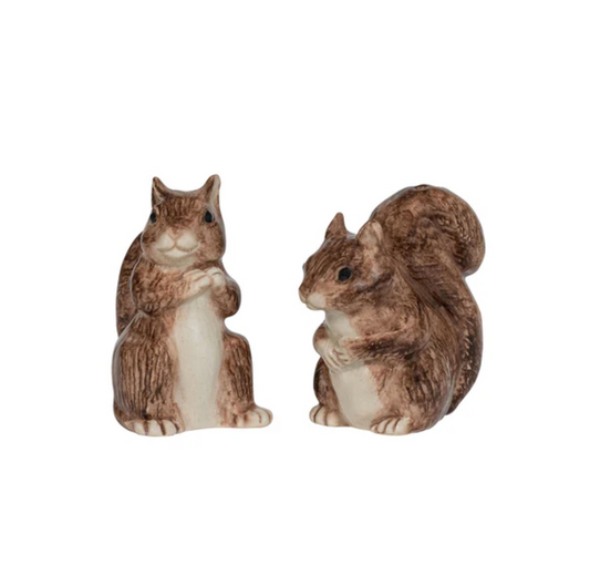 Juliska Cleaver Creatures Squirrel Salt & Pepper Shakers, Zelda & Scott