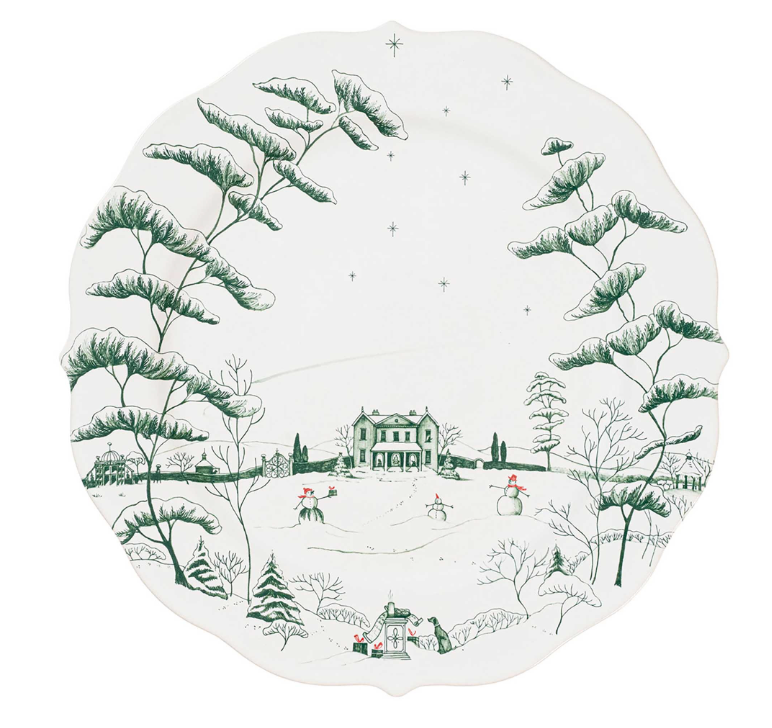 Juliska Country Estate Winter Frolic Evergreen Charger