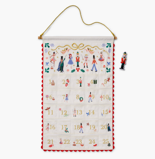 Rifle Paper Co. Nutcracker Hanging Advent Calendar